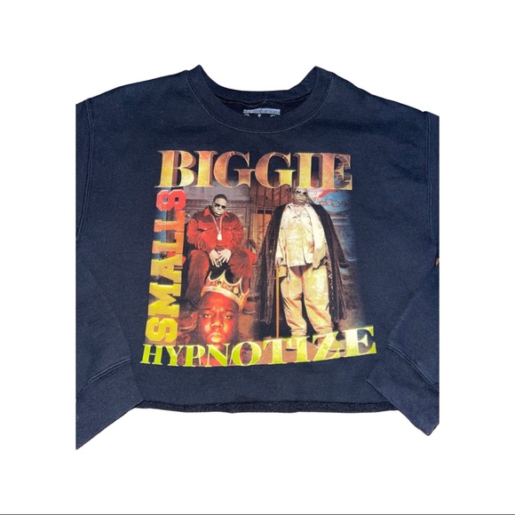 Notorious BIG Cropped Sweatshirt : Ladies Small : Biggie Smalls : Hip Hop - Picture 2 of 5
